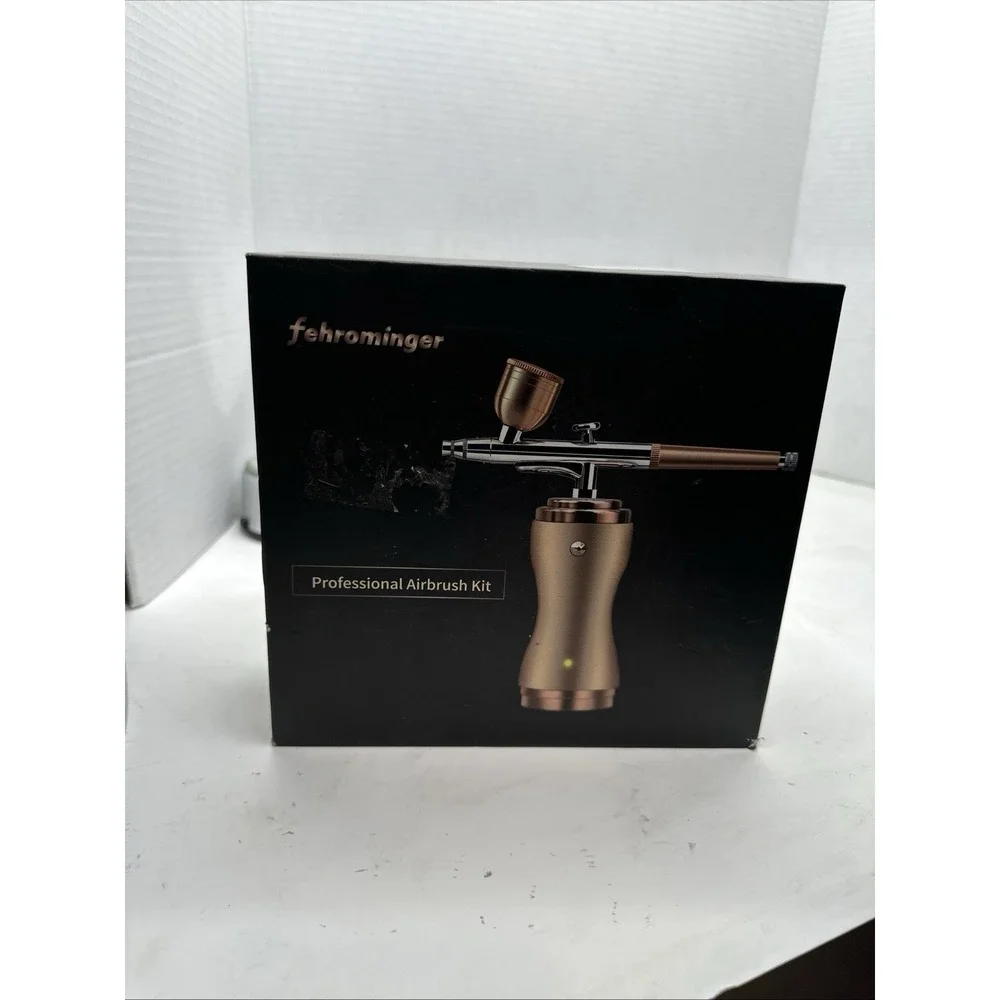 Fehrominger Professional Airbrush Kit Compressor 30Psi Rose Gold Gravity  Photos